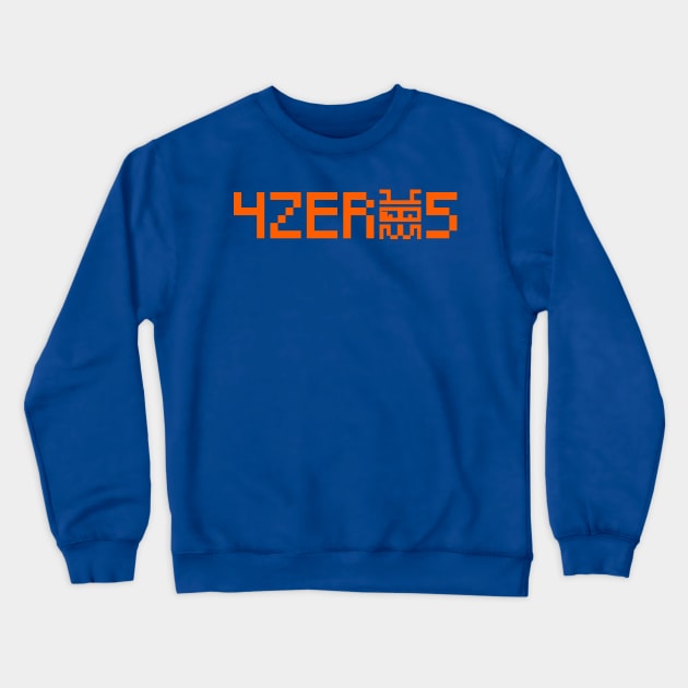 KODEFACE 4ZERO5 DOWNTOWN ORANGE INK DESIGN Crewneck Sweatshirt by KODEFACE